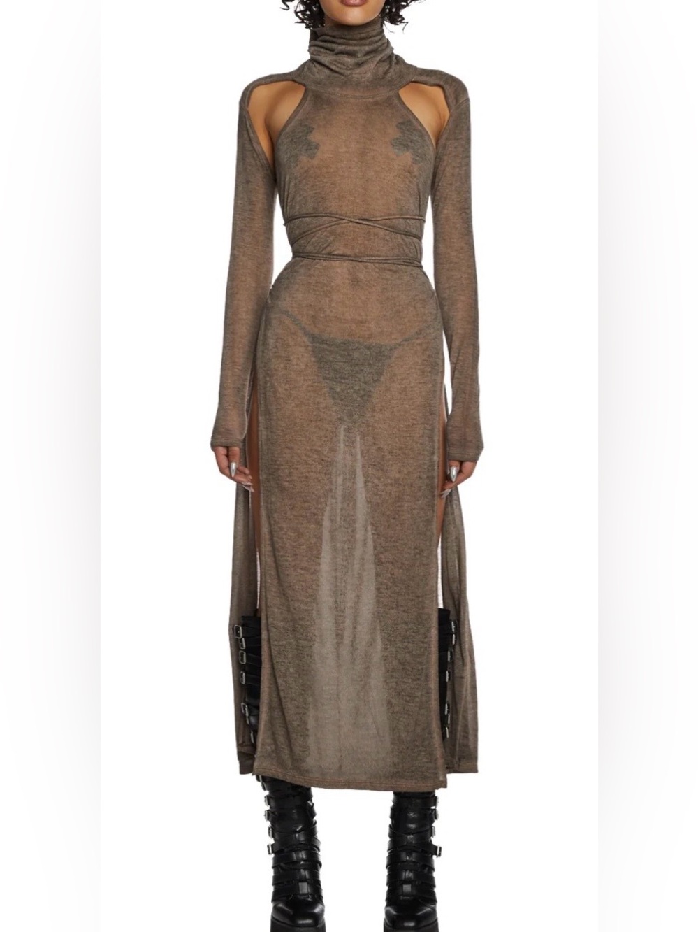 ATMOSPHERE HIGH SLIT MAXI DRESS